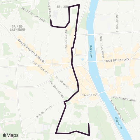 TUL Parking Jean Macé > Place de Hercé map