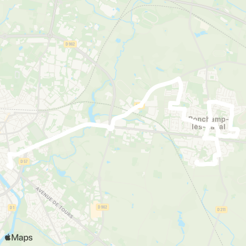 TUL Scolaires Bonchamp map