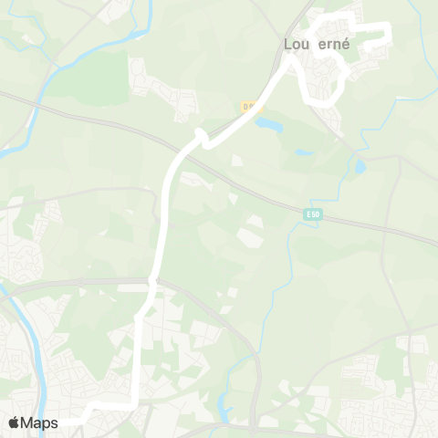 TUL Scolaires Louverné map