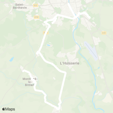 TUL Ligne Zone 1 map