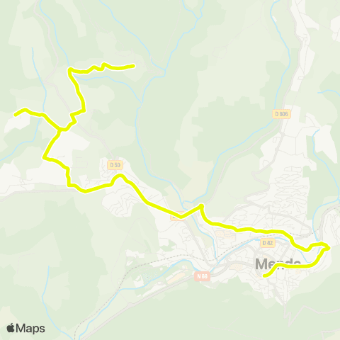 MAX Mende Mobilités - Scolaire Scolaire 3 map