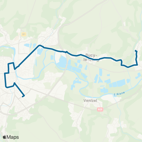 TUS Missy-s/-Aisne - Chivres-Val - Bucy-le-Long - Gare map