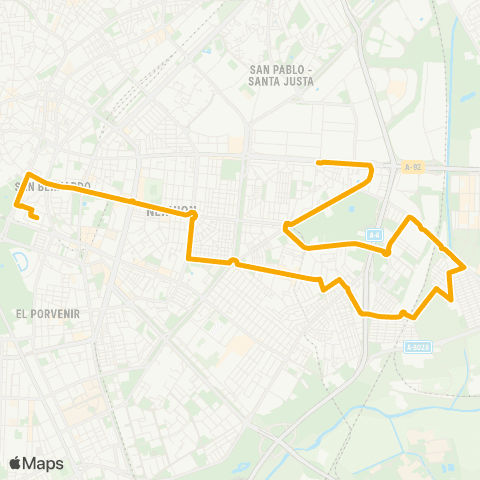 TUSSAM P.S.Sebastian - Station.Aurelia map