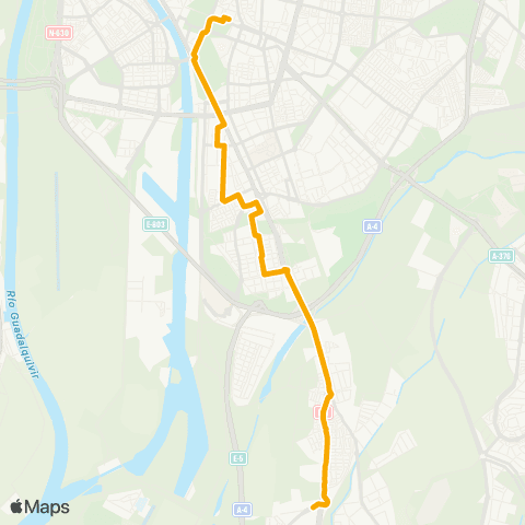 TUSSAM P.S.Sebastian - Bellavista map