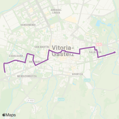 TUVISA Zabalgana - Arkaiate map