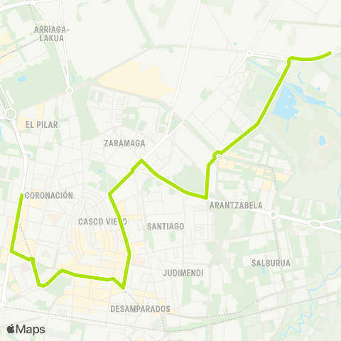 TUVISA Fernando Buesa Arena map
