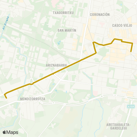 TUVISA San Prudencio map