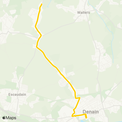 Transvilles Denain Espace Villars - Helesmes Terminus map