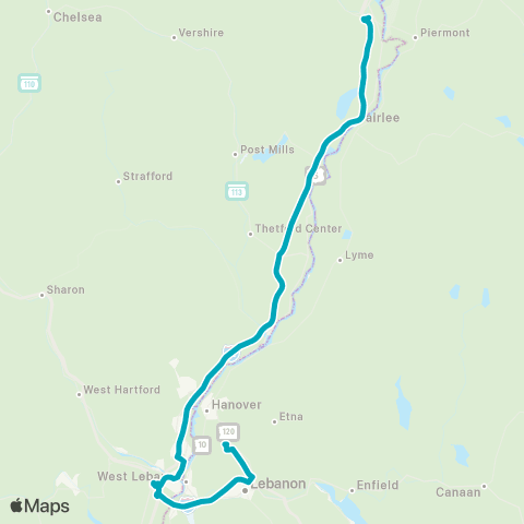 Tri-Valley Transit River Route map