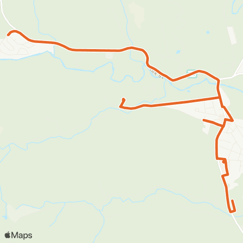 Tri-Valley Transit Randolph Area Circulator Orange map