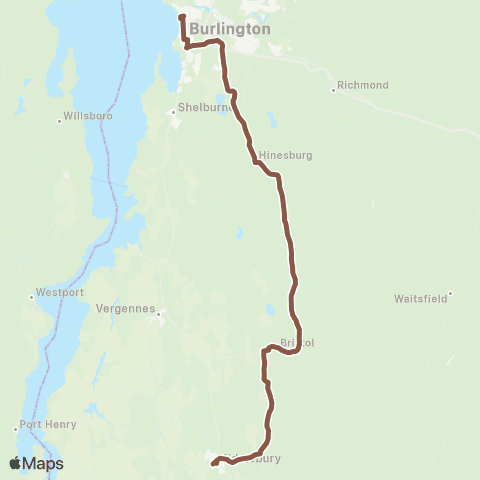 Tri-Valley Transit 116 - Commuter map