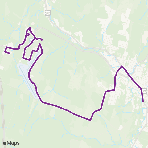 Tri-Valley Transit Barre Hospital Hill map