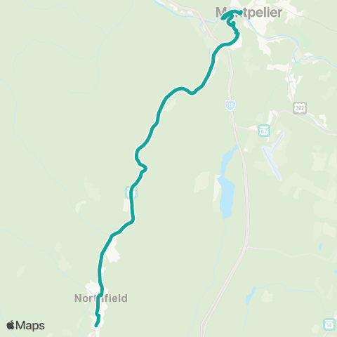 Tri-Valley Transit Northfield Commuter map