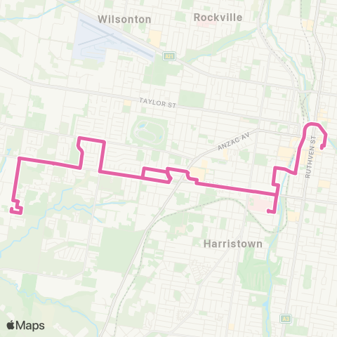 Translink Toowoomba City - Glenvale map