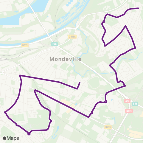 Twisto Colombelles Mandela - Mondeville Collège Guillemot map