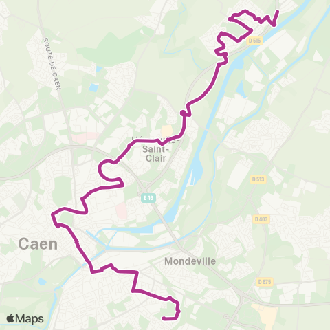 Twisto Blainville Parc - Mondeville Charlotte Corday map
