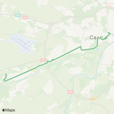 Twisto Verson Grand Bois - Caen Tour Leroy map