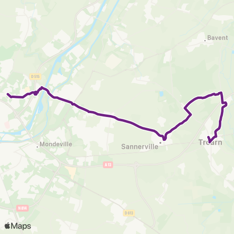 Twisto Troarn - Hérouville Allende map