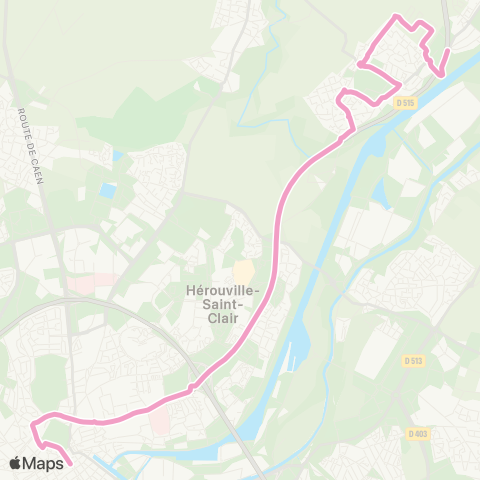 Twisto Blainville Parc - Caen Bellivet map