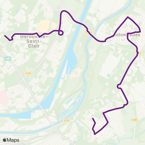 Twisto Colombelles Pl. des Tilleuls - Hérouville Allende map
