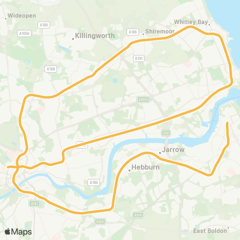 Tyne and Wear Metro  map