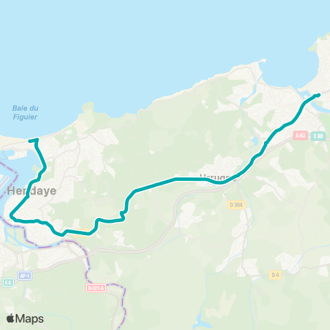 Txik Txak St-Jean-de-Luz Halte Routière - Hendaye Gde Plage map