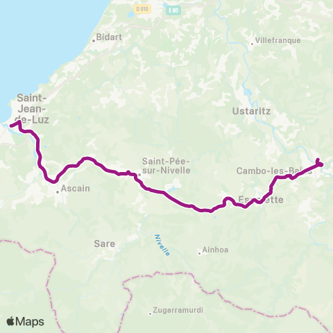 Txik Txak Saint-Jean-de-Luz - Cambo-les-Bains map