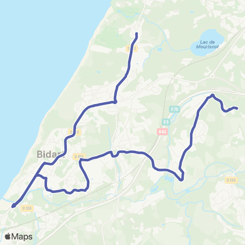 Txik Txak Bidart Ilbarritz - Bidart Estia map