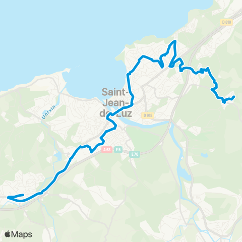 Txik Txak Hasparren - Bayonne map