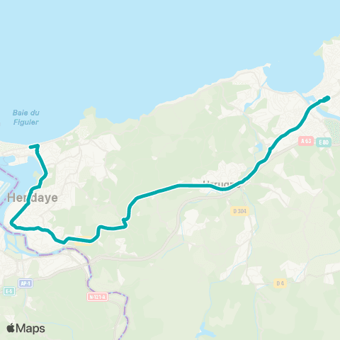 Txik Txak St-Jean-de-Luz Halte Routière - Hendaye Gde Plage map