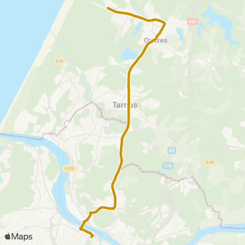Txik Txak Pl. des Basques - Ondres Dous Maynadyes map
