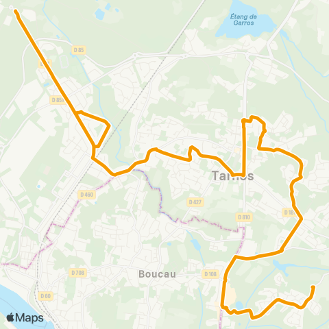 Txik Txak Tarnos Métro Plage - Tarnos Castillon map