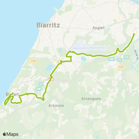 Txik Txak Bayonne Marrac - Bidart Mairie map