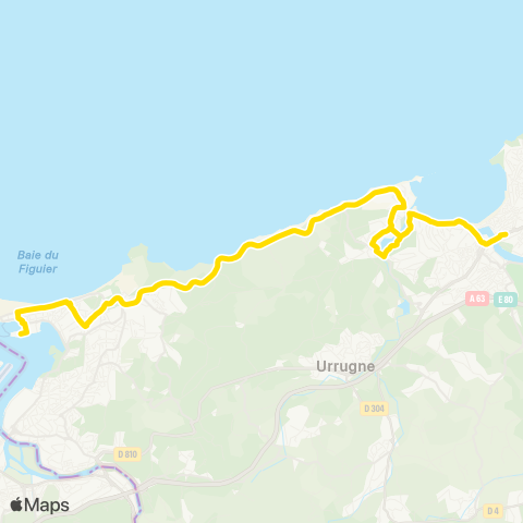 Txik Txak Hendaye Water Sport Center - St-Jean-de-Luz Halte Routière map