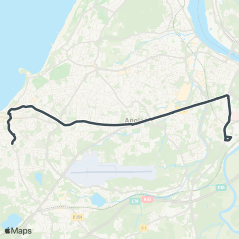 Txik Txak Biarritz Mairie - Bayonne Hôpital map