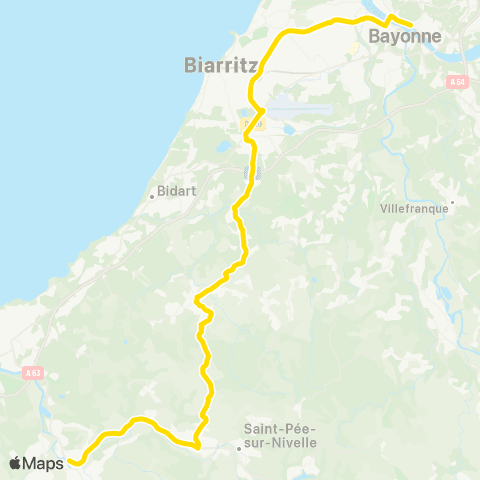 Txik Txak Ascain - Ahetze - Arbonne - Bayonne map