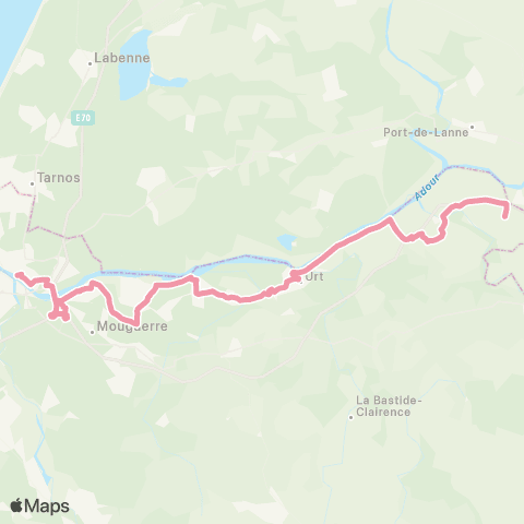 Txik Txak Bayonne - Lahonce - Urt - Urcuit - Guiche - Sames map