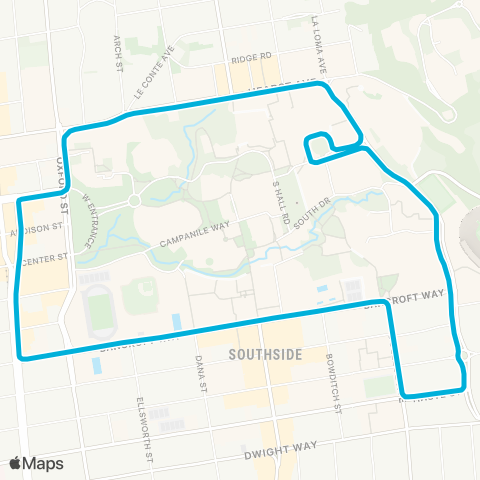 Bear Transit P Line map