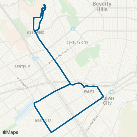 Bruin Bus U4 map