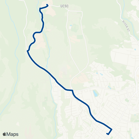 UCSC TAPS Bike Shuttle map