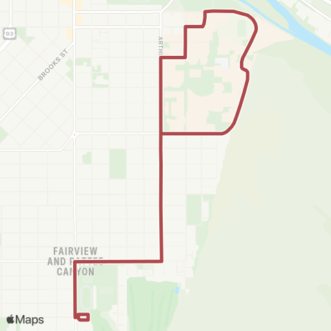 UDASH Maroon Line map