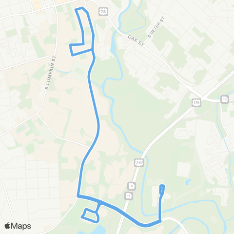 UGA Transit E23 / IM Limited map