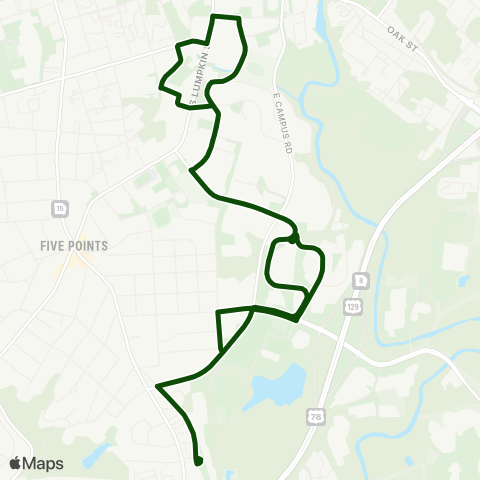 UGA Transit Campus Housing map