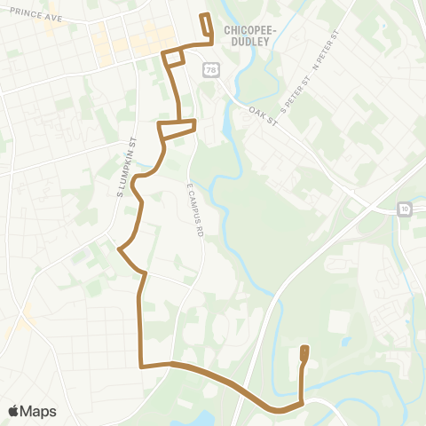 UGA Transit North South map