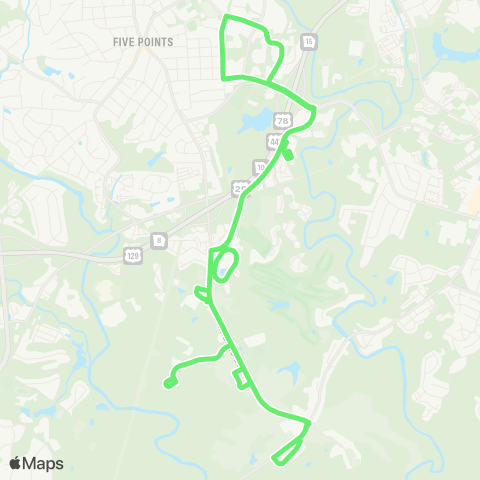 UGA Transit Riverbend map