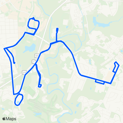 UGA Transit Weekender East map