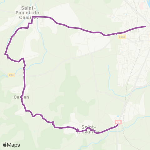UGGO Mobilités Saint Alexandre - Pont-Saint-Esprit map