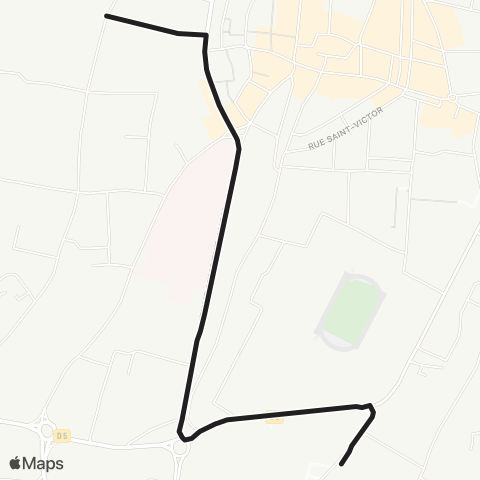 UGGO Mobilités Navette Collège le Bosquet - Bagnols s/ Ceze map