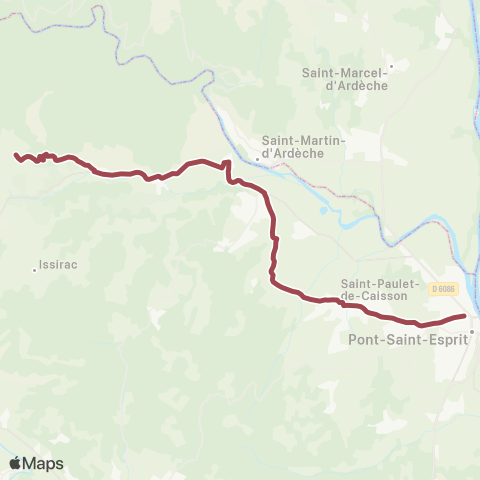 UGGO Mobilités Le Garn - Aigueze - Pont Saint Esprit map