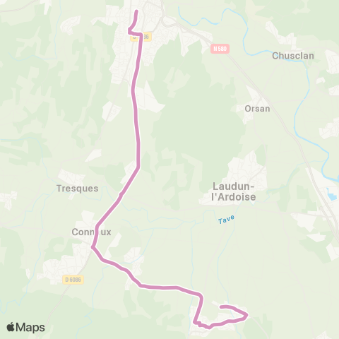 UGGO Mobilités Saint Victor la Coste - Bagnols sur Ceze map